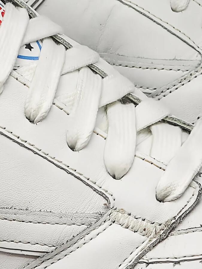 Htc Los Angeles Starlight leren sneakers met geperforeerde details Wit - Foto 2