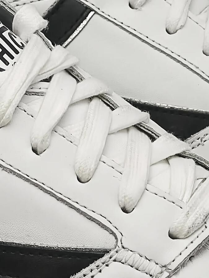 Htc Los Angeles Starlight leren sneakers met geperforeerde details Wit - Foto 2