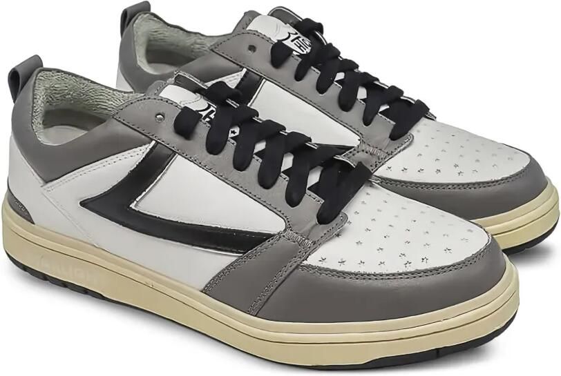 Htc Los Angeles Starlight leren sneakers met geperforeerde ster Wit - Foto 3