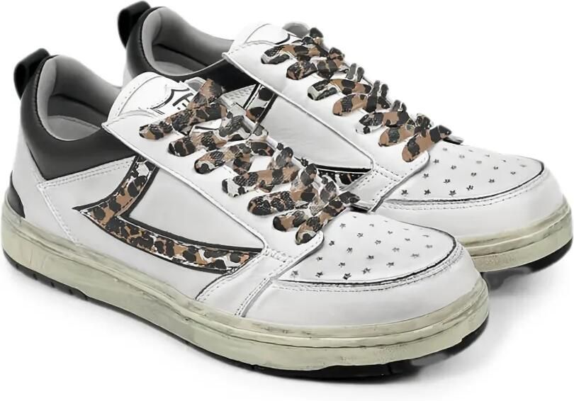 Htc Los Angeles Starlight leren sneakers Wit - Foto 2