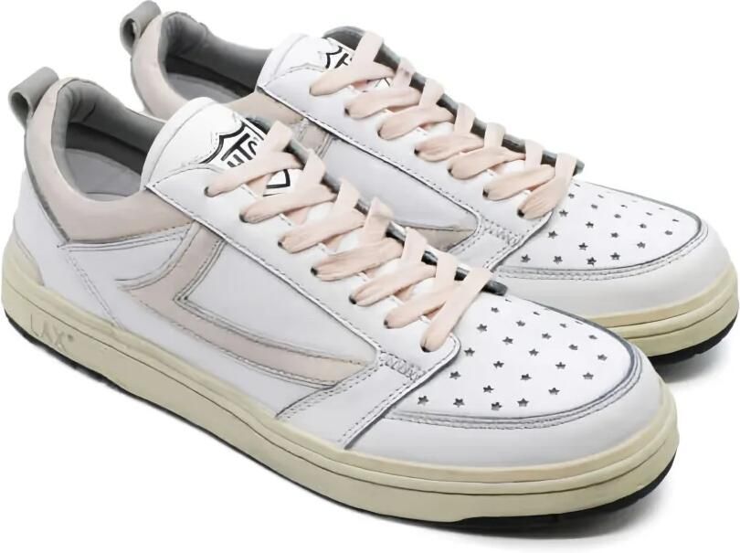 Htc Los Angeles Starlight leren sneakers Wit - Foto 2