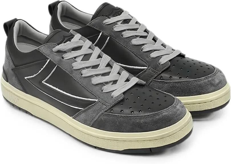 Htc Los Angeles Starlight leren sneakers Zwart - Foto 2
