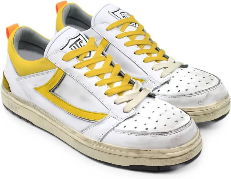 Htc Los Angeles Starlight Low leren sneakers Wit - Foto 2