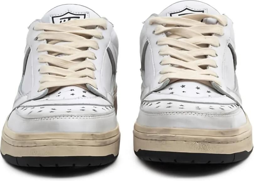 Htc Los Angeles Starlight Low Shield sneakers met geperforeerde ster Wit - Foto 3