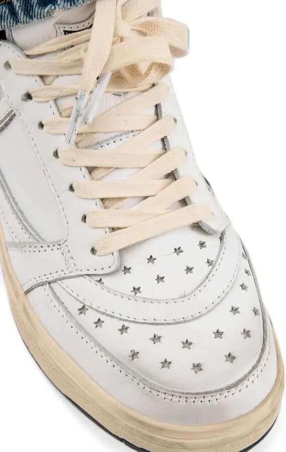 Htc Los Angeles Starlight Low Shield sneakers met geperforeerde ster Wit - Foto 2