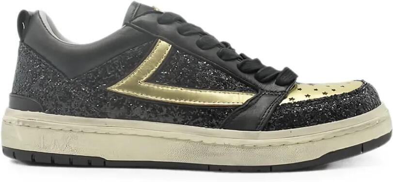 Htc Los Angeles Starlight sneakers met glitters Zwart