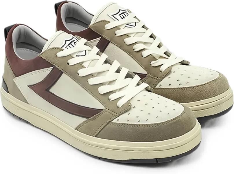 Htc Los Angeles Starlight suède sneakers met vlakken Beige - Foto 2