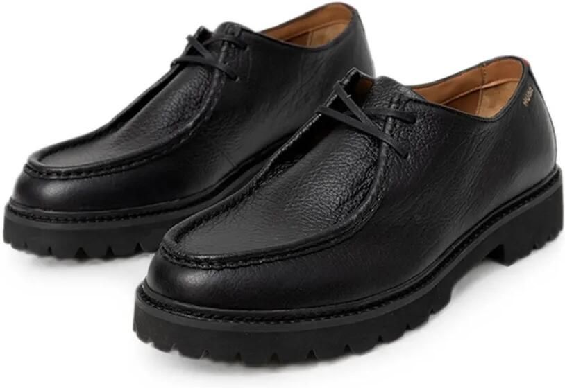 HUGO Derby schoenen met chunky zool Zwart - Foto 4