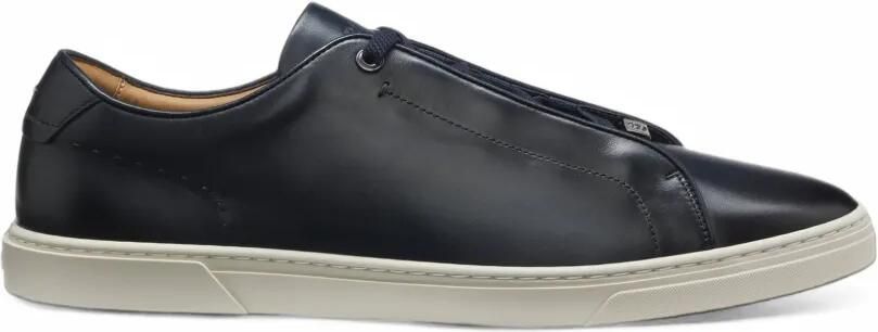 HUGO Gary sneakers in brushed leather Blauw