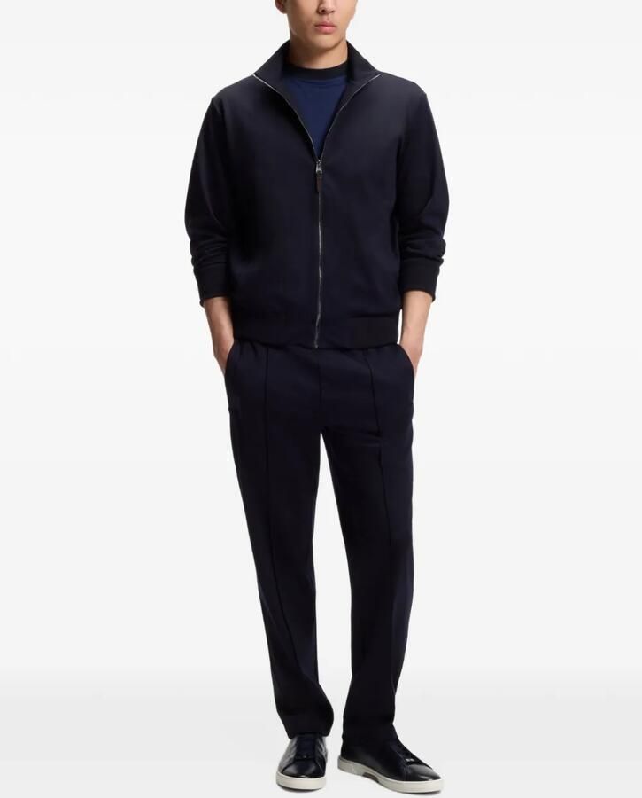 HUGO Gary sneakers in brushed leather Blauw - Foto 2