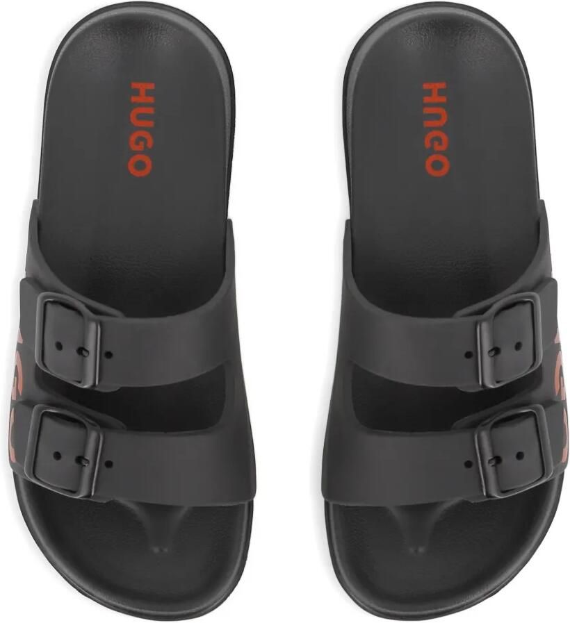 HUGO KIDS Slippers met gespen Zwart - Foto 2