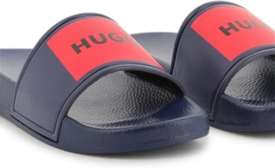 HUGO KIDS Slippers met logoprint Blauw - Foto 2