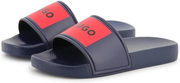 HUGO KIDS Slippers met logoprint Blauw - Foto 5