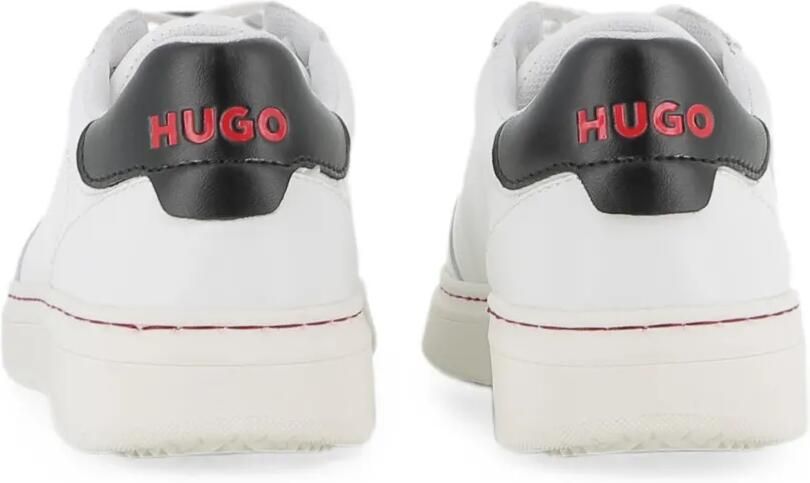HUGO KIDS Sneakers met logo-print en geperforeerde details Wit - Foto 3