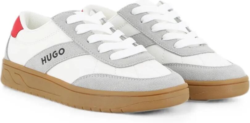HUGO KIDS Sneakers met logoprint Wit