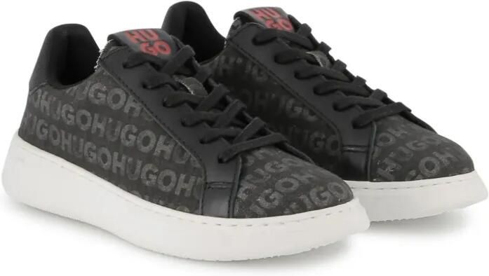 HUGO KIDS Sneakers met logoprint Zwart