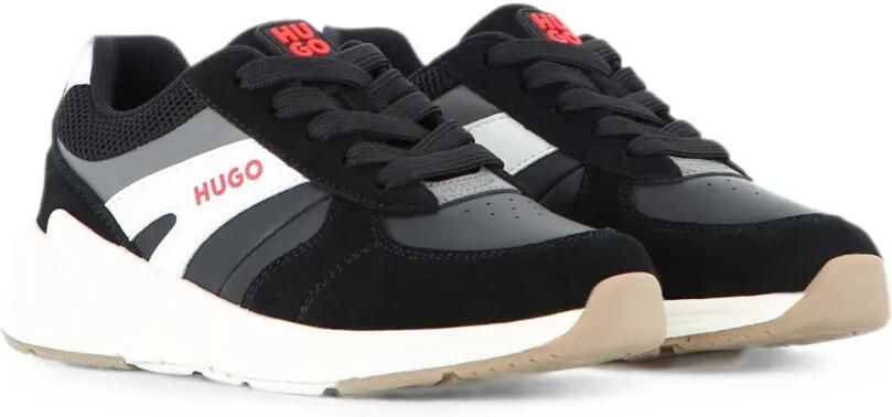 HUGO KIDS Sneakers met vlakken Zwart