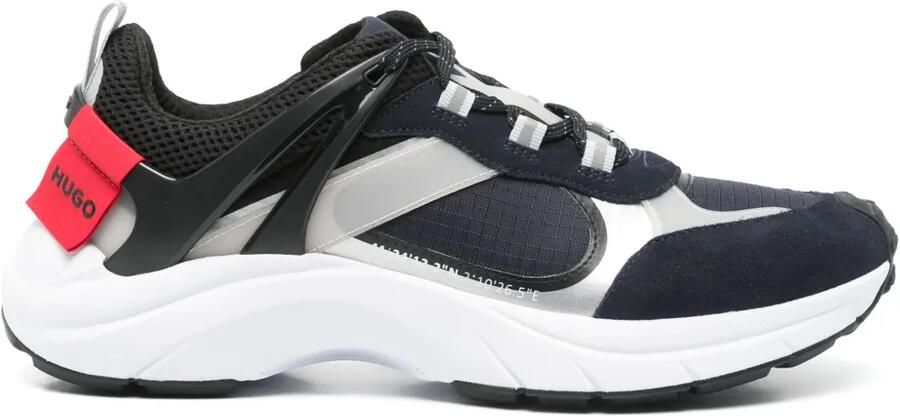 HUGO Mesh sneakers Blauw