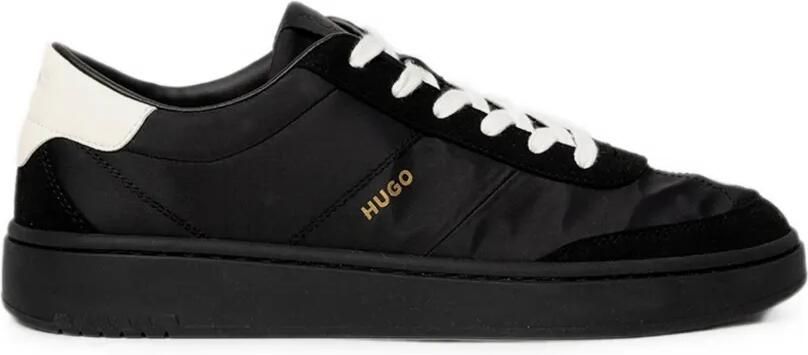 HUGO Neston sneakers met vlakken en logoprint Zwart
