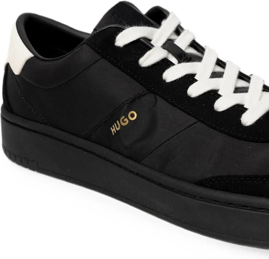 HUGO Neston sneakers met vlakken en logoprint Zwart - Foto 2