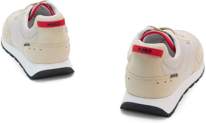 HUGO Retro-geïnspireerde sneakers met imitatiesuède Grijs - Foto 2