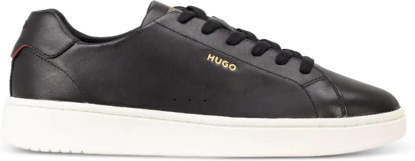 HUGO Sneakers met logodetail Zwart
