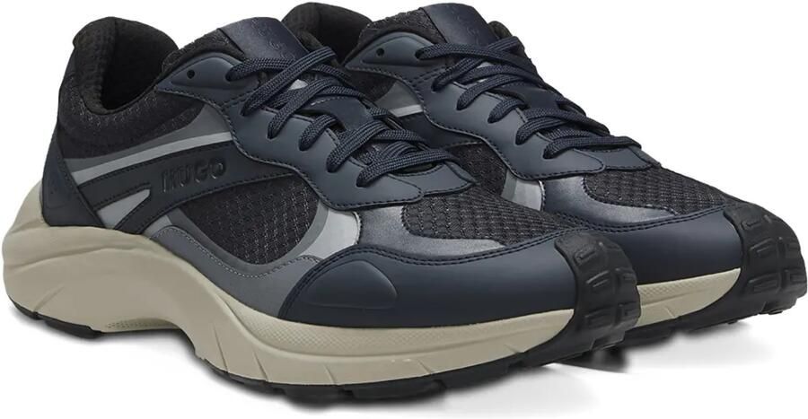 HUGO Sneakers met vlakken Blauw