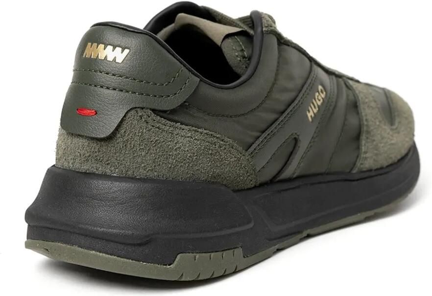 HUGO Sneakers met vlakken en logoprint Groen - Foto 4