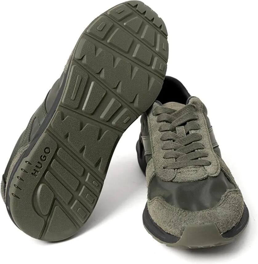 HUGO Sneakers met vlakken en logoprint Groen - Foto 2