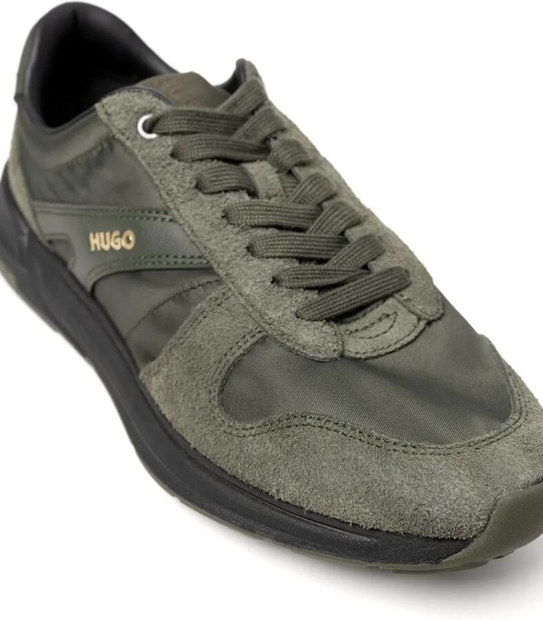 HUGO Sneakers met vlakken en logoprint Groen - Foto 3