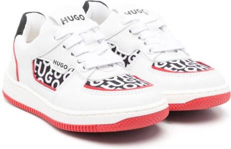 HUGO KIDS Sneakers met logoprint Wit