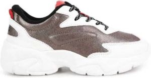 HUGO KIDS Sandalen met metallic-effect Bruin