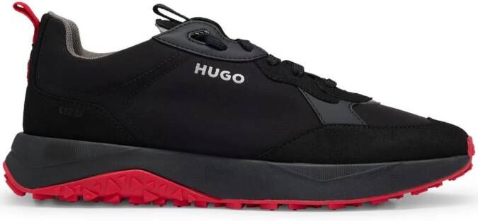 HUGO Sneakers met borduurwerk Zwart
