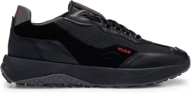 HUGO Sneakers met vlakken Zwart