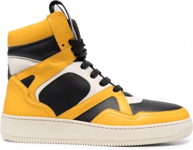 HUMAN RECREATIONAL SERVICES Sneakers met colourblocking Geel - Foto 1