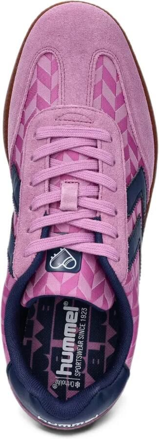 Hummel geometric-print panelled sneakers Roze - Foto 3