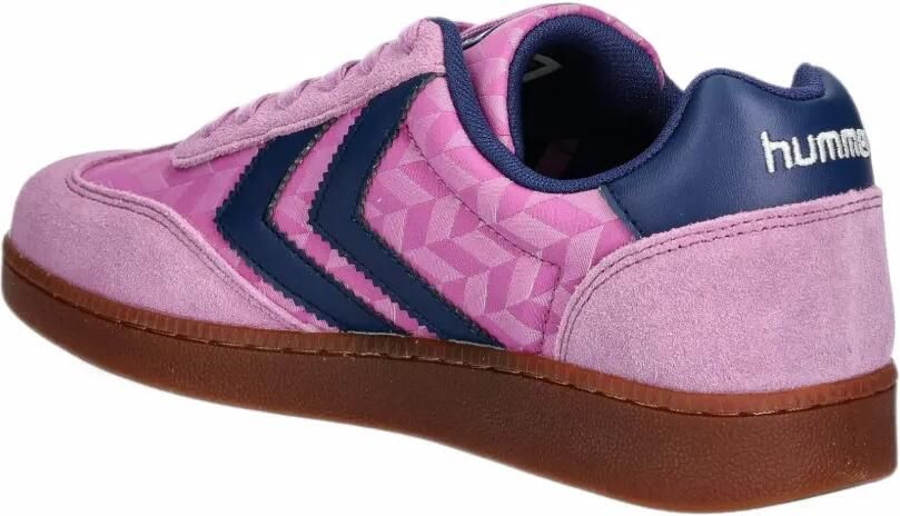Hummel geometric-print panelled sneakers Roze - Foto 2