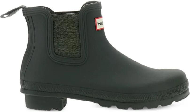 Hunter Commando matte Chelsea-laarzen Groen