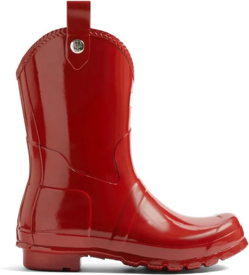 Hunter Cowboylaarzen met logodetail Rood