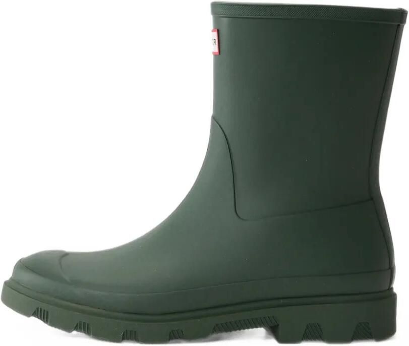 Hunter Downpour Short regenlaarzen met logopatch Groen