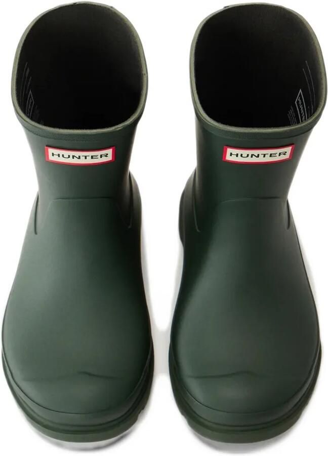 Hunter Downpour Short regenlaarzen met logopatch Groen - Foto 4