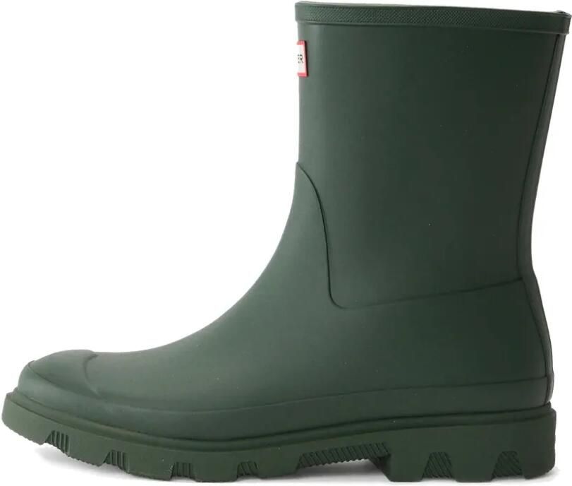 Hunter Downpour Short regenlaarzen met logopatch Groen