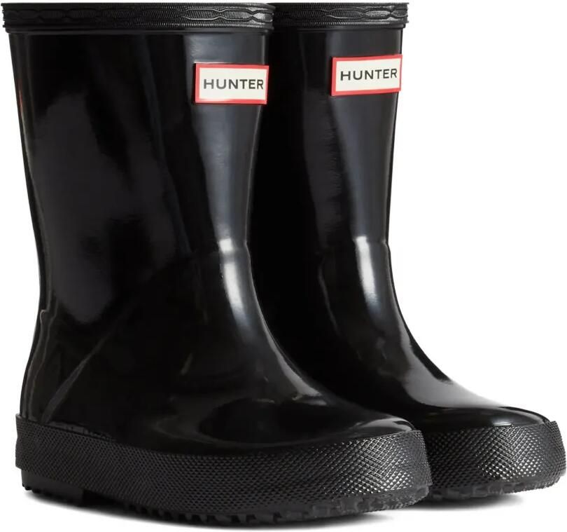 Hunter Kids First Classic Gloss Wellington laarzen Zwart