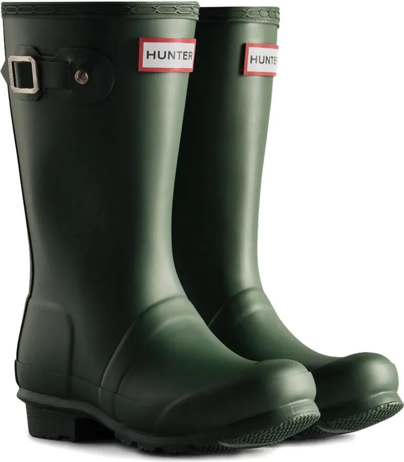 Hunter Kids Laarzen met gespbandje Groen