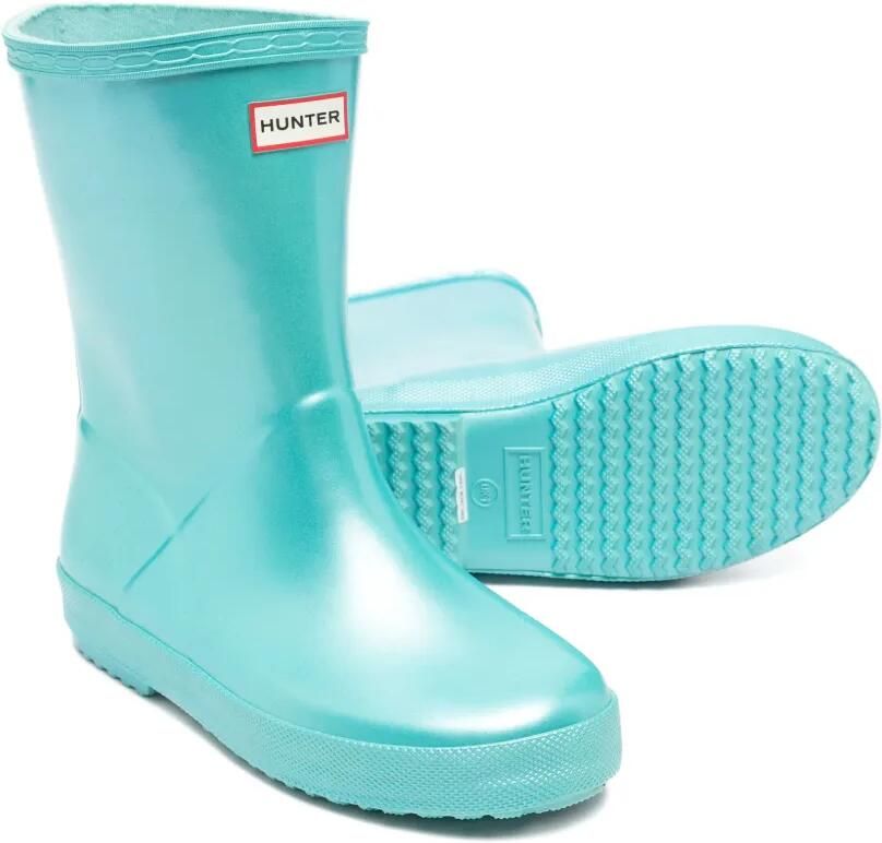 Hunter Kids Laarzen met logo Blauw - Foto 3