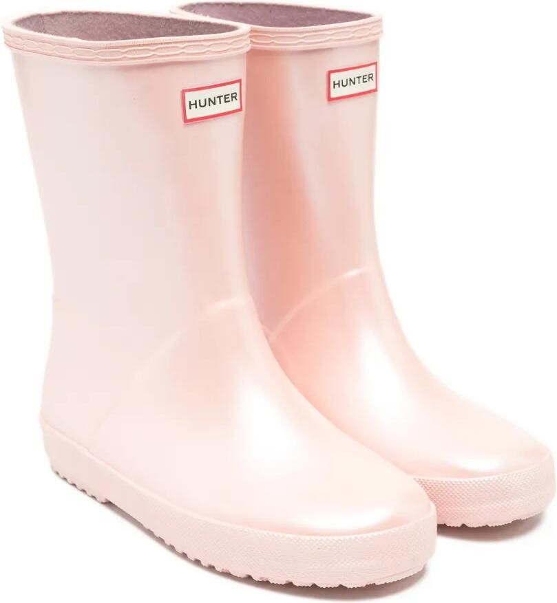 Hunter Kids Laarzen met logo Roze