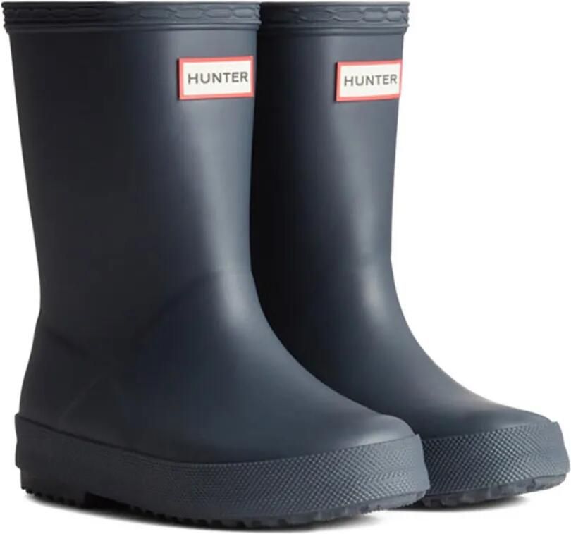 Hunter Kids Laarzen met logopatch Blauw