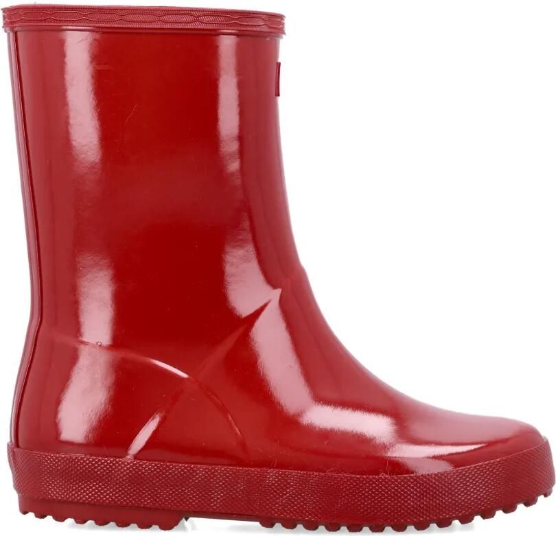 Hunter Kids Laarzen met logopatch Rood