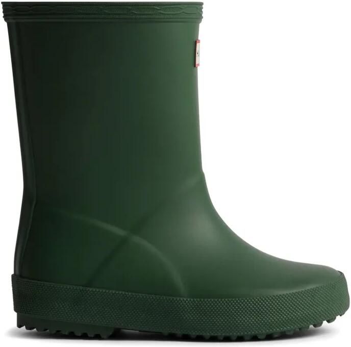 Hunter Kids Regenlaarzen met logopatch Groen