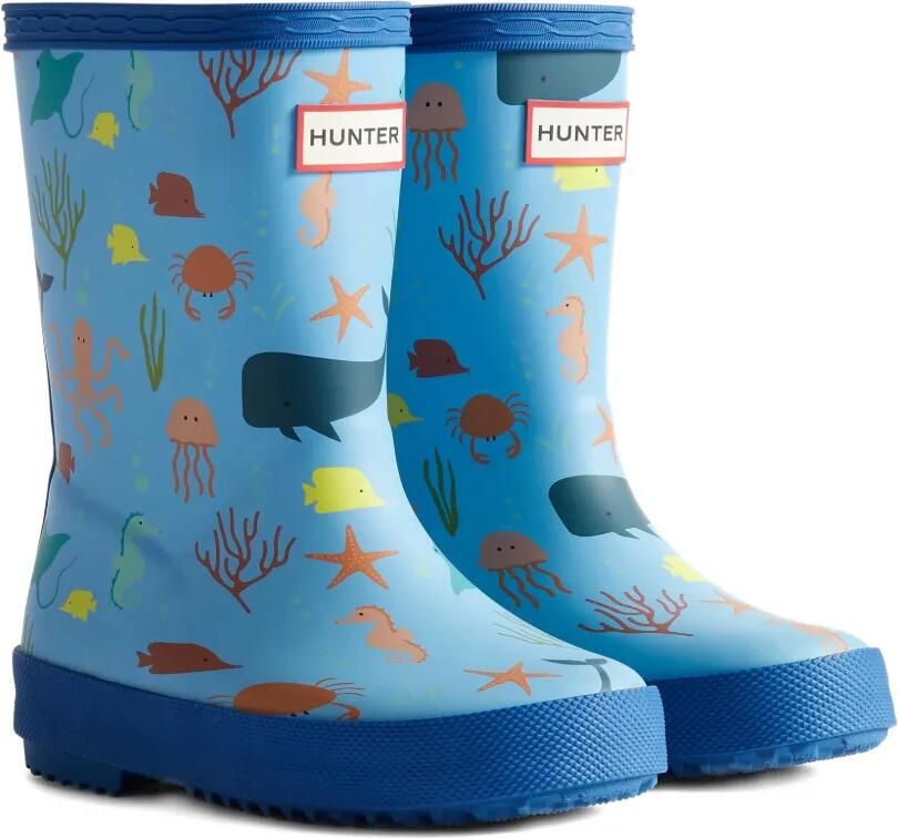 Hunter Kids Wellington laarzen Blauw